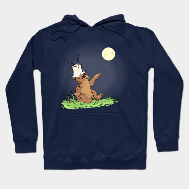 Little Bear Goes to the Moon Hoodie by sky665